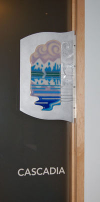 Cascadia by glass artist Michael Dupille