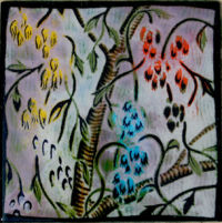 Cut Flowers by glass artist Michael Dupille