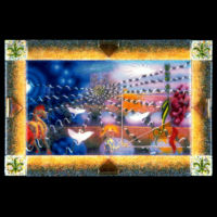 Good Friday in Paris by glass artist Michael Dupille