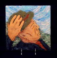 Hold On To Your Hat by glass artist Michael Dupille