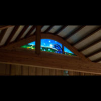 Kumau Window 1 Inside by glass artist Michael Dupille
