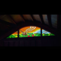Kumau Window 2 Inside by glass artist Michael Dupille