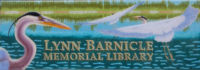Lynn Barnicle Memorial Library by glass artist Michael Dupille