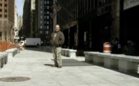 Wall Street Park bench base, 2004, 16" w x 24" L x 12" h Cast glass
