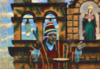 Peruvian Suite-detail by glass artist Michael Dupille