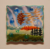 Pinecone Wind by glass artist Michael Dupille