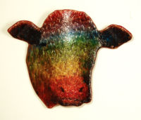 Rainbovine by glass artist Michael Dupille