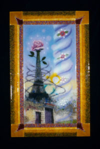 Ruins to a Rose by glass artist Michael Dupille
