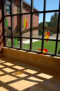 Seasonal Prism, 35' x 7-1/2', fused glass