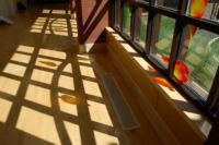 Seasonal Prism, 35' x 7-1/2', fused glass