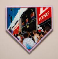 Yankee Hat Trick by glass artist Michael Dupille